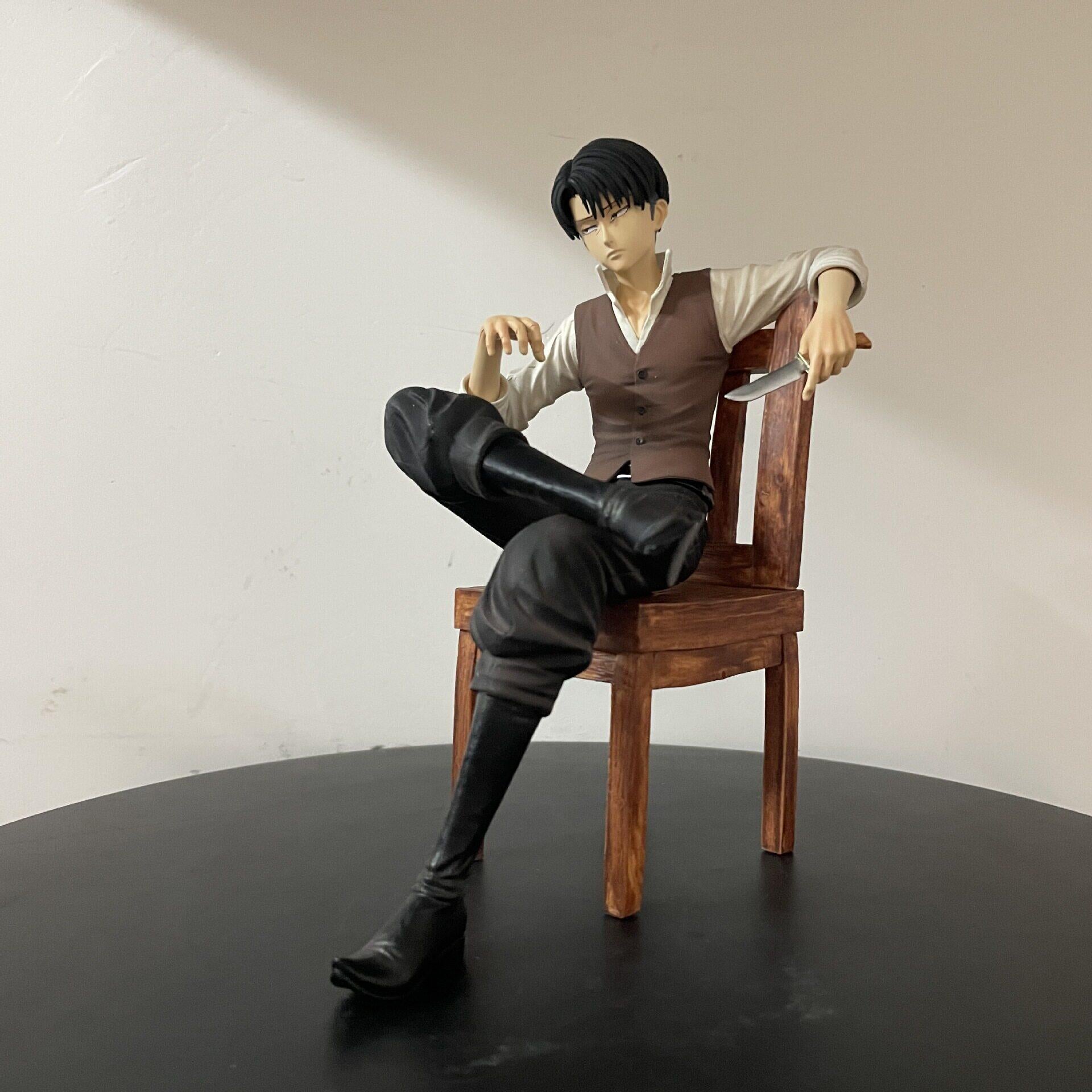 Levi sitting figure pose