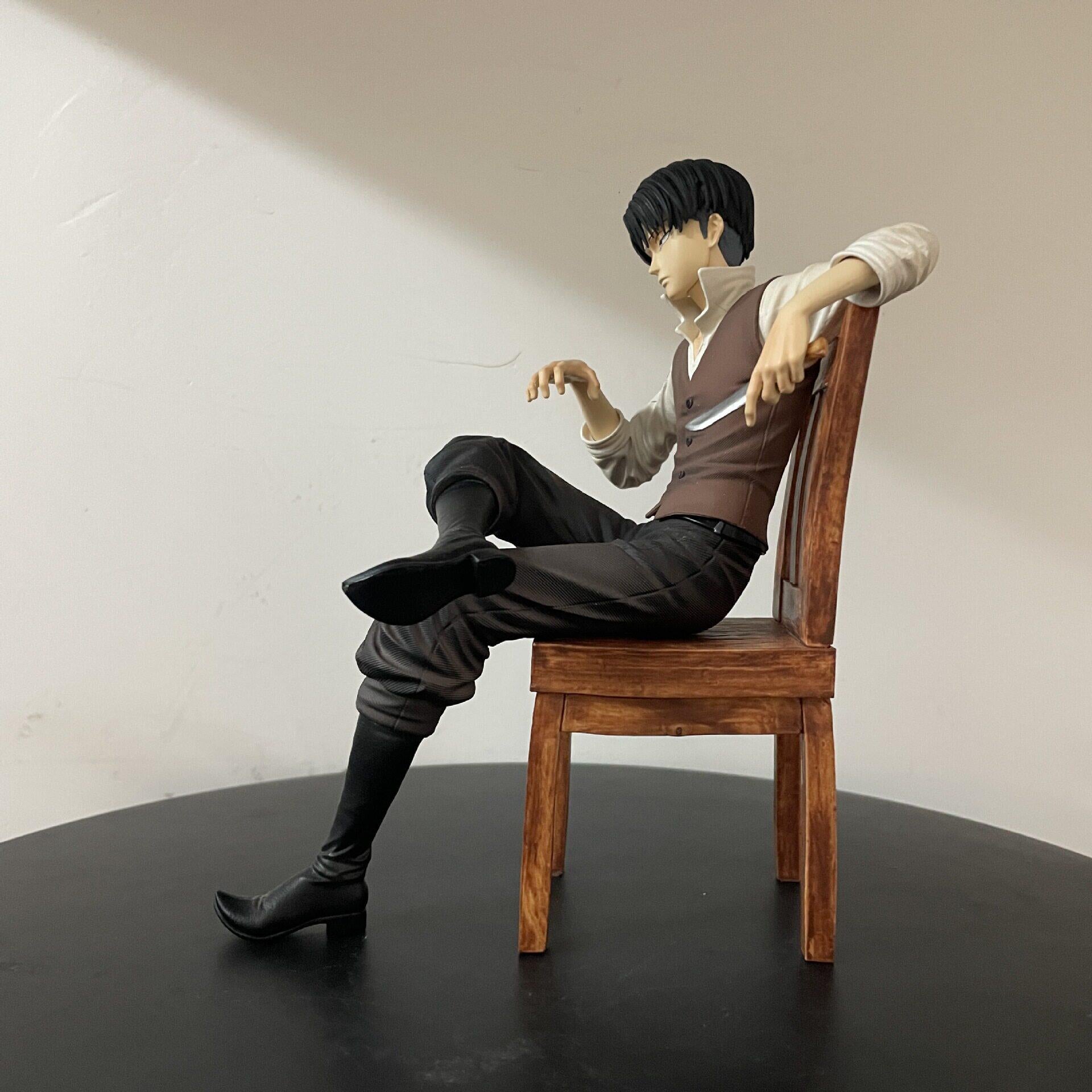 Levi sitting figure pose
