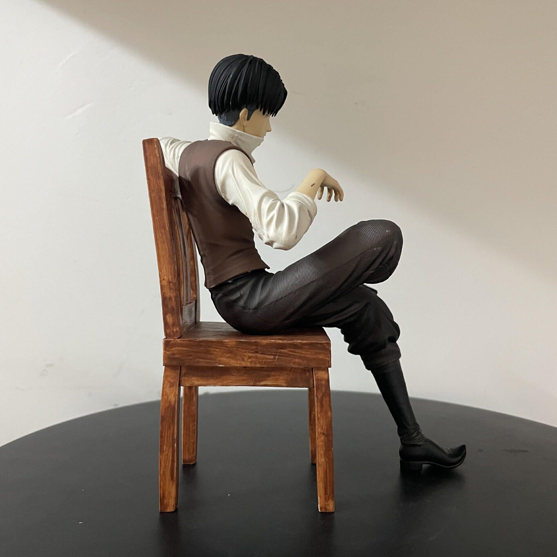 Levi sitting figure pose